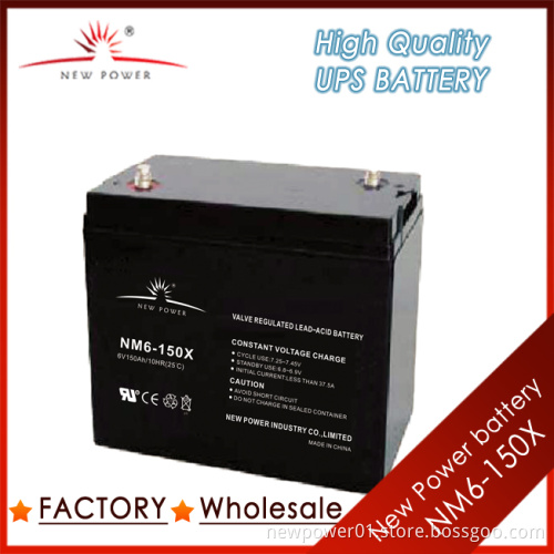 6V 150ah High Quality VRLA Battery (NM6-150X)